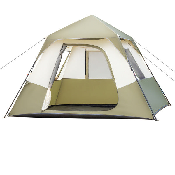 6 Person Camping Tent Setup in 60 Seconds with Rainfly & Windproof Tent with Carry Bag for Family Camping & Hiking Doba